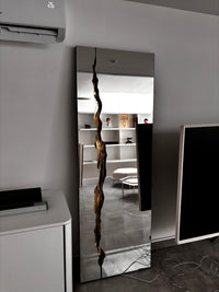 Roche Bobois "Break" Floor Mirror by Carlo Zerbaro